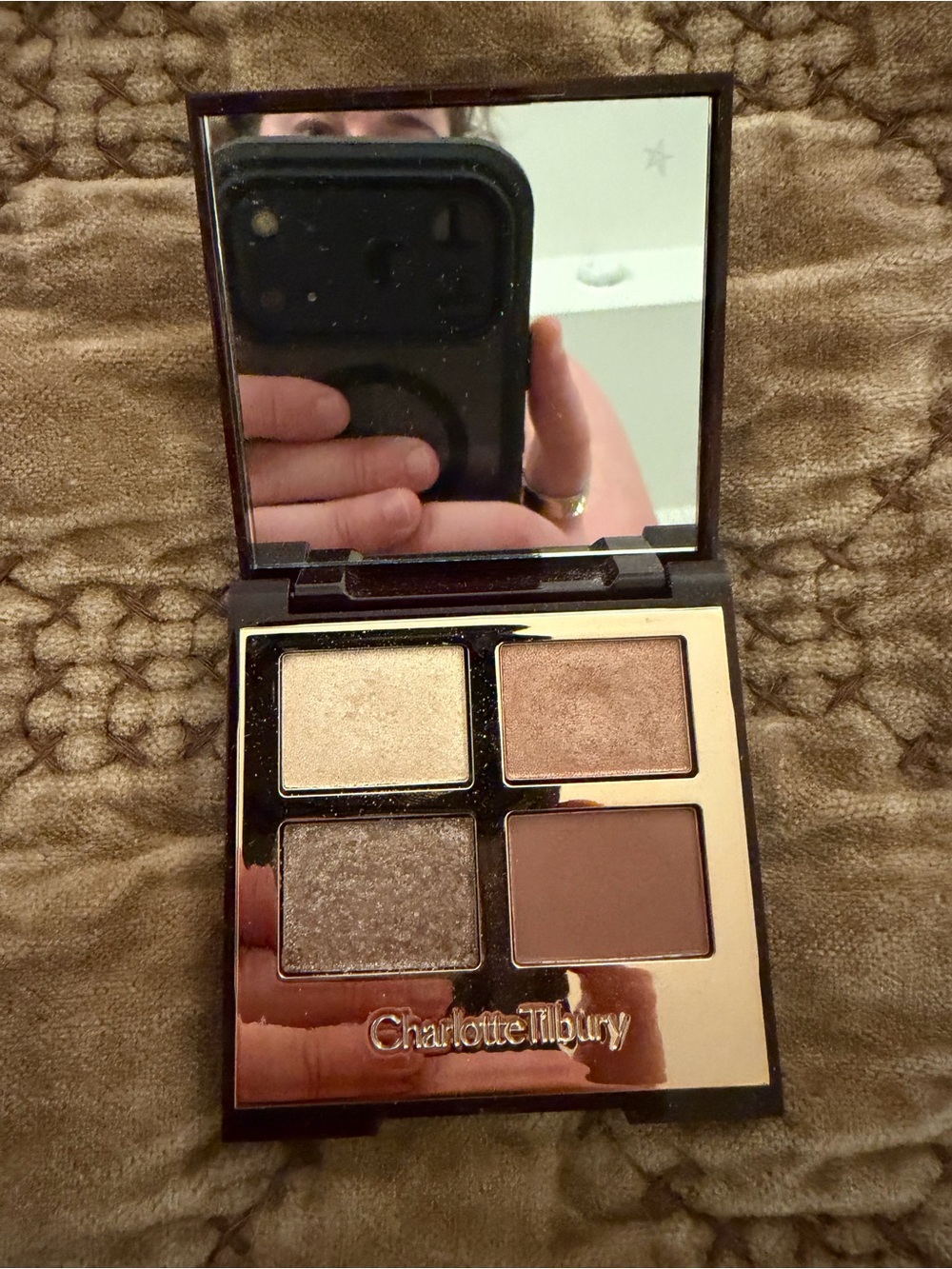 Charlotte Tilbury Neutral Shimmer & Matte Eyeshadow Quad Exaggereyes